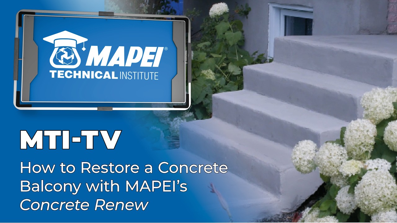 How to Restore a Concrete Balcony with MAPEI's Concrete Renew