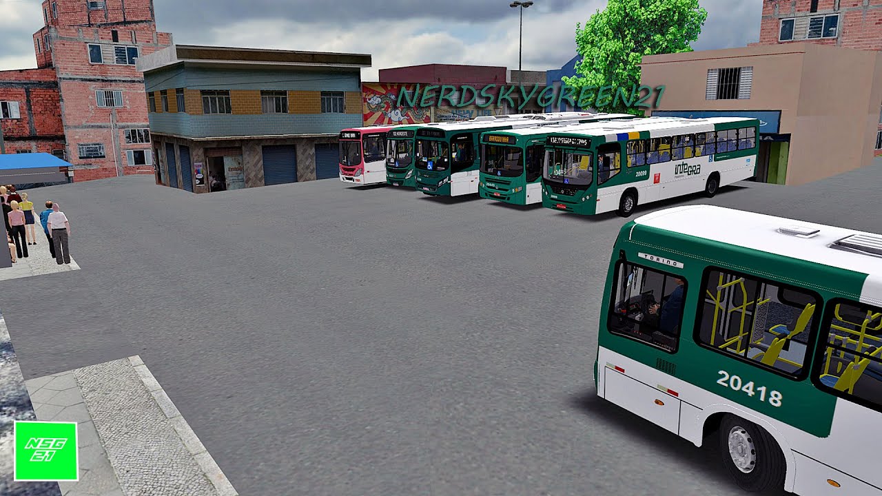 [OMSI 2] PONTO FINAL PAU DA LIMA LOTADO | Torino 2014 mb of-1721 Bluetec 5 AC +G27/ OT Trans | 1320