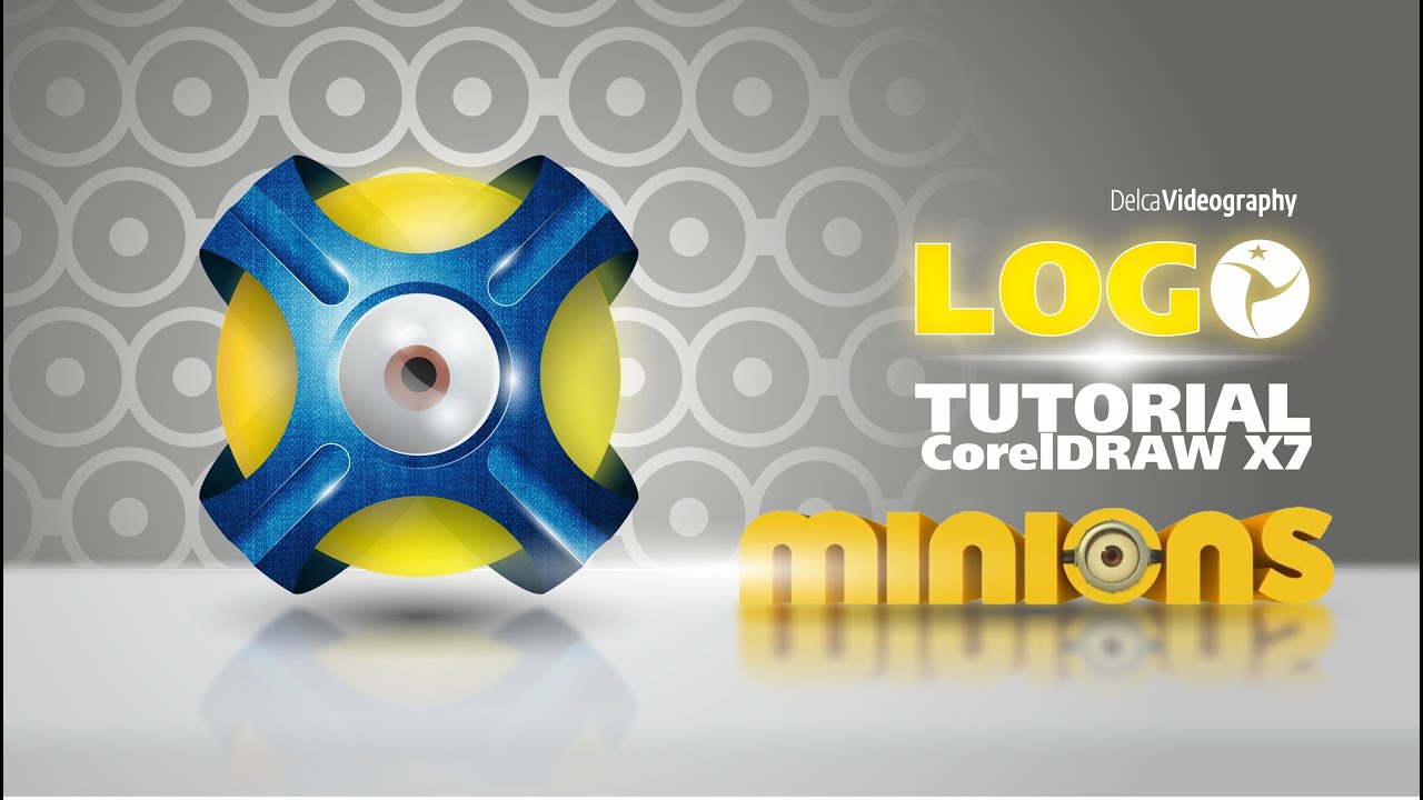 (AVANZADO) TUTORIAL 25 COREL DRAW X6, X7: LOGO 3D MINIONS