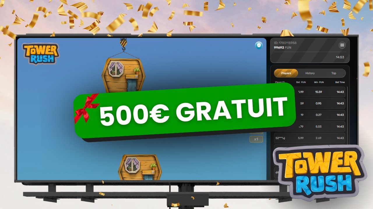 BONUS Tower Rush : CODE PROMO cach&eacute; pour gagner 500&euro; GRATUITEMENT 🎁