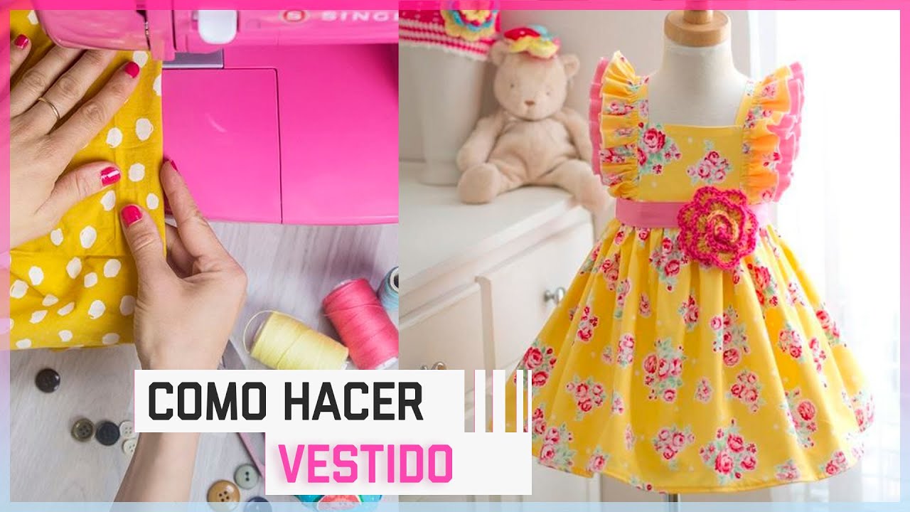 DIY Como hacer lindo vestido de niña Costura