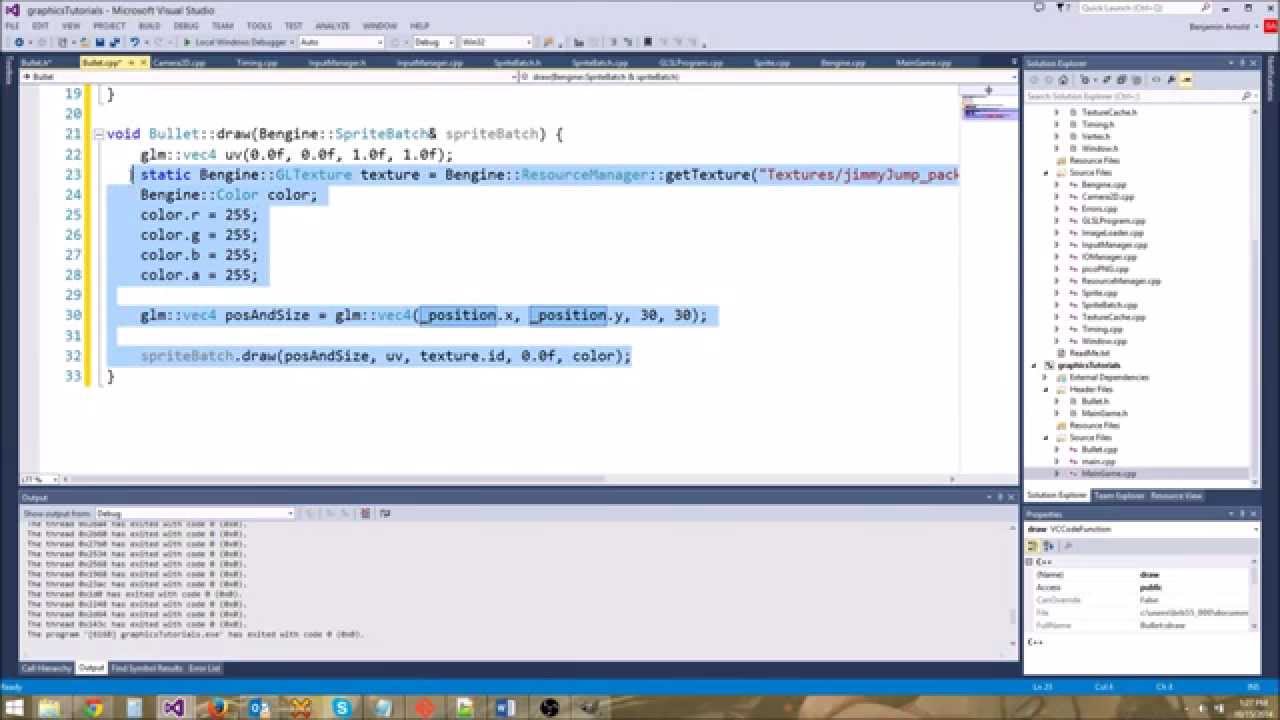 Advanced C++/Graphics Tutorial 26: Vectors and Projectiles!