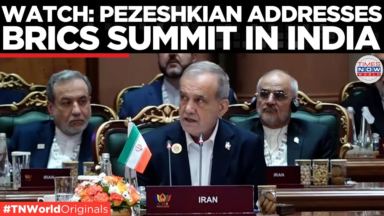BRICS 2026: Iran's Pezeshkian Demands BRICS Action On Palestine At India Summit | Times Now World