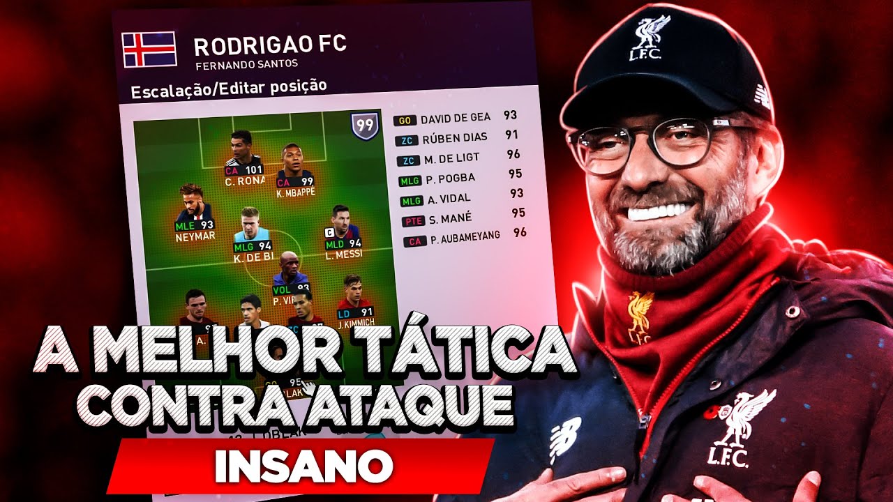 PES 2020: FORMAÇÃO TÁTICA CONTRA ATAQUE, FAÇA SEU TIME AVANÇAR MUITO RAPIDAMENTE AO ATAQUE!