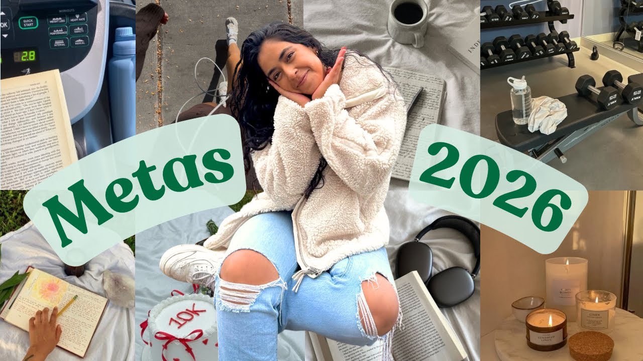 Metas 2026 ✨| lecturas, contenido, escritura, organización..🌿