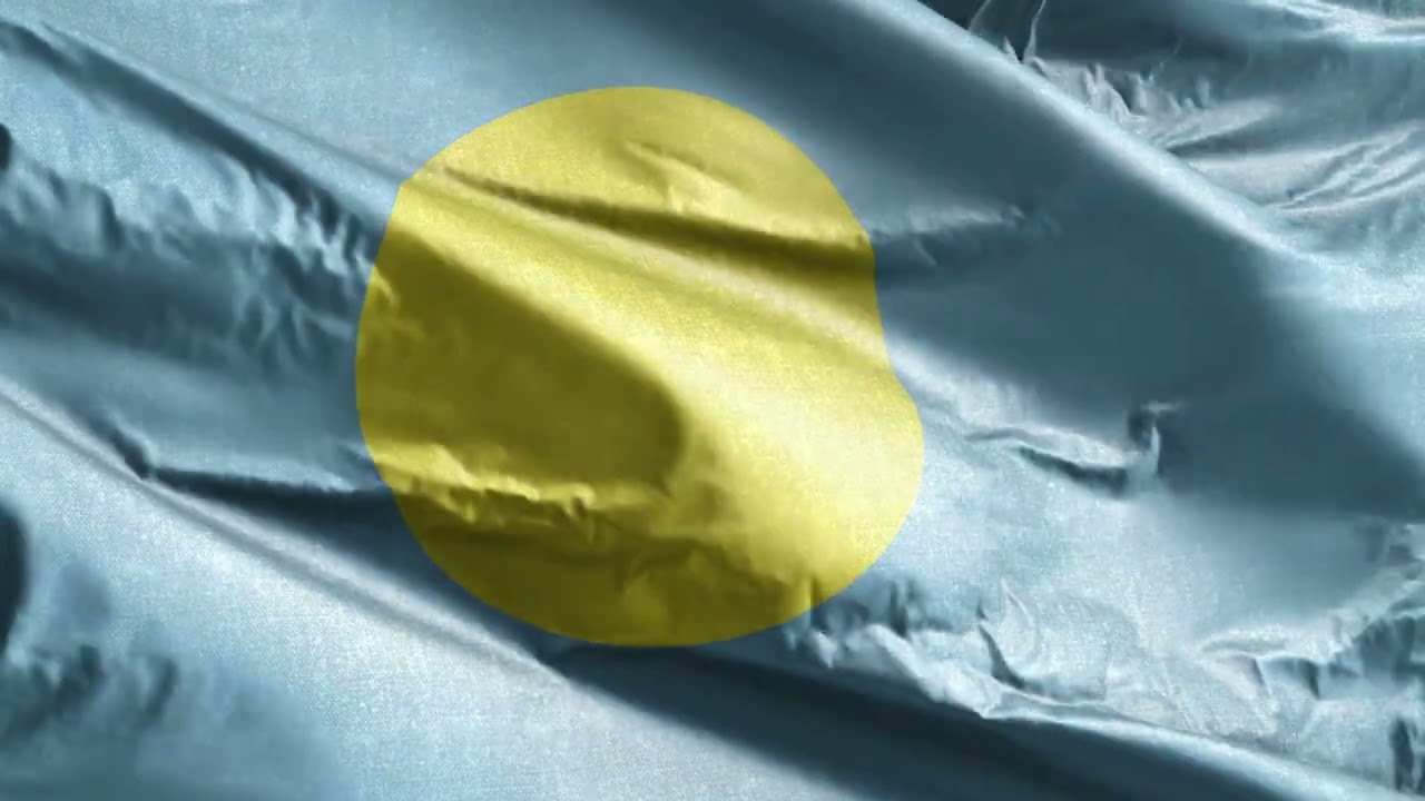 🇵🇼 Palau Flag: Wave of Pride in Stunning 4K Quality 🌟