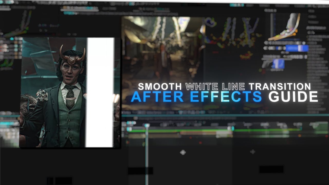 Modern White Line Transition in After Effects | Easy & Smooth