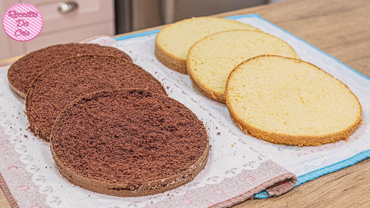 BOLO PÃO DE LÓ PARA INICIANTES|BRANCO E PRETO NO MESMO VÍDEO|PASSO A PASSO COMPLETO|RECEITAS DA CRIS
