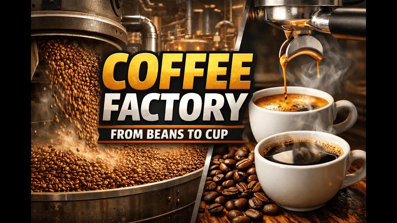 How Coffee Is Made in Factory &ndash; From Coffee Farm to Cup