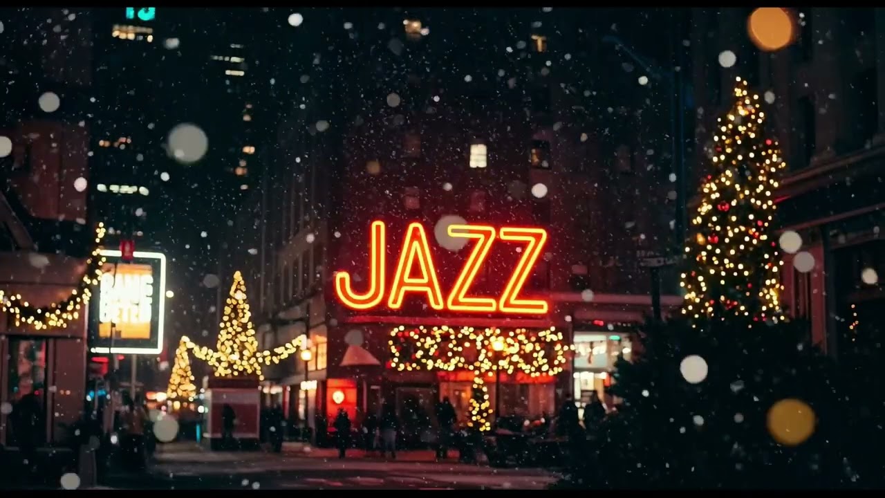 Christmas Jazz Night in NYC 🎄 Cozy Winter Jazz Ambience