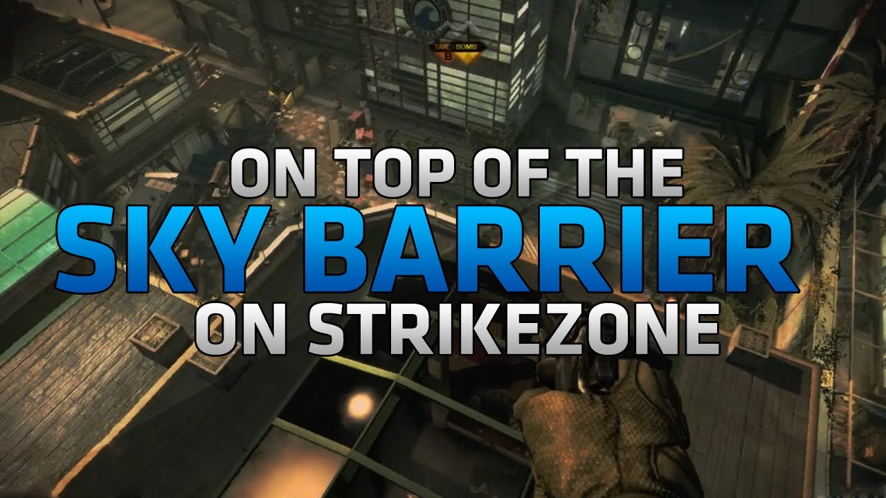 COD Ghosts Glitches - On Top of the Sky Barrier & Out of Map on Strikezone!