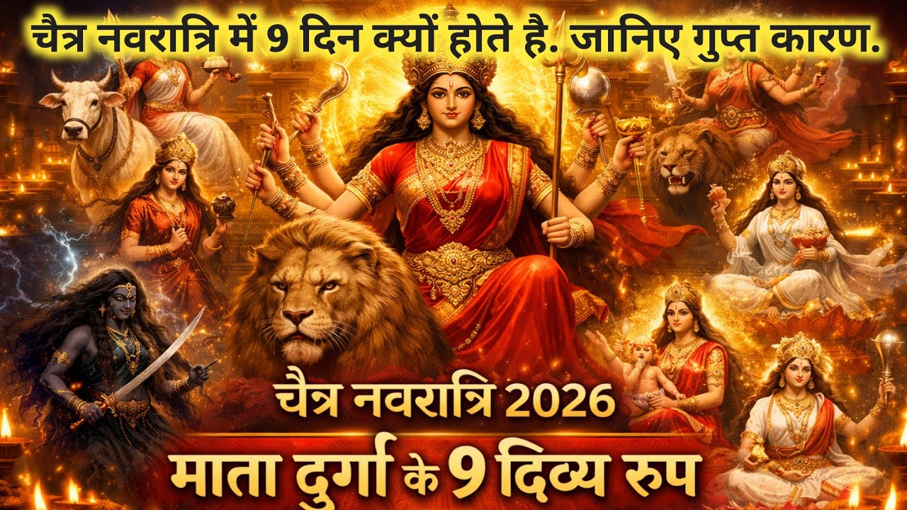 चैत्र नवरात्रि 2026. चैत्र नवरात्रि जाने मां दुर्गा के 9 दिव्य रूप. 