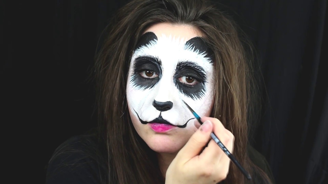 Panda Face Painting Tutorial | Panda Makeup | Panda