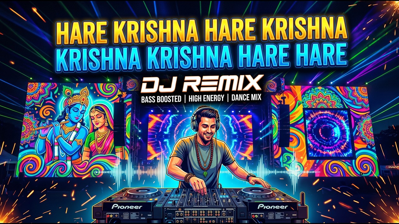 Hare Krishna EDM Remix | Powerful Devotional Beats |Viral Bhakti Dance Song |High Energy Bhajan Mix