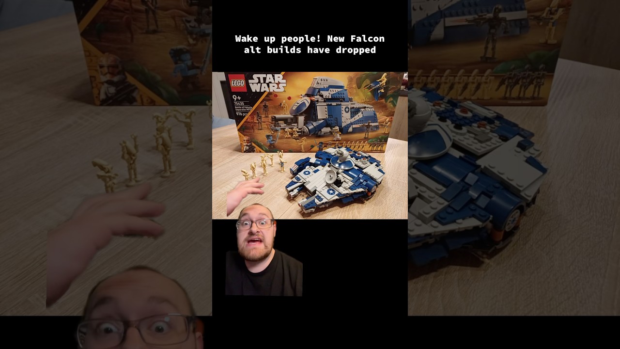 LEGO Star Wars Falcon alt builds are so EXTRA! #lego #legos #legostarwars #starwars #legosets #toys