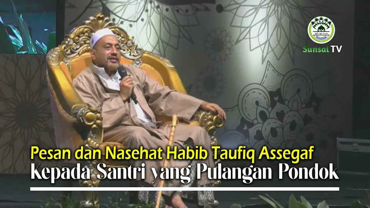 Pesan Ustadz Taufiq kepada Santri yang Pulangan Pondok