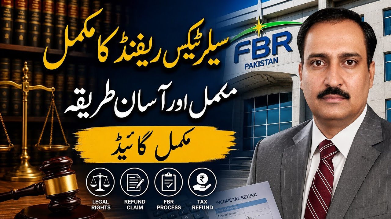 Sales Tax Refund  in Pakistan 2026 | FBR Sales Tax Refund | How to Claim Pending Refund Step by Step