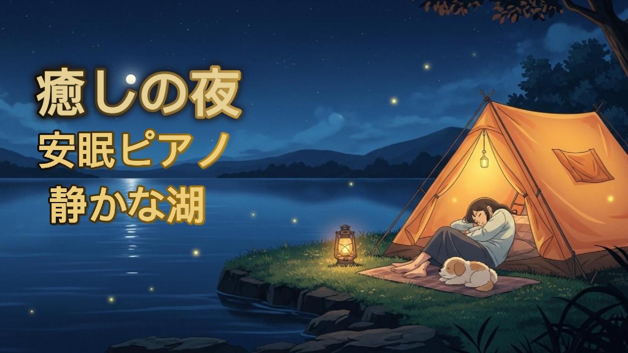 Sleep by the Moonlit Lake 🌙 癒しの夜 | Gentle Piano for Deep Sleep 安眠音楽