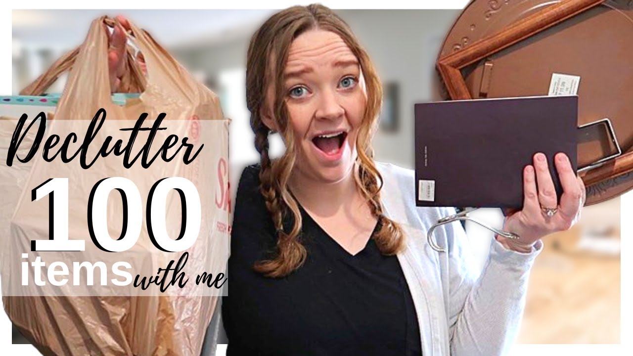 Declutter 100 Things with Me! Declutter With Me 2023 | Journey to Minimalism Series