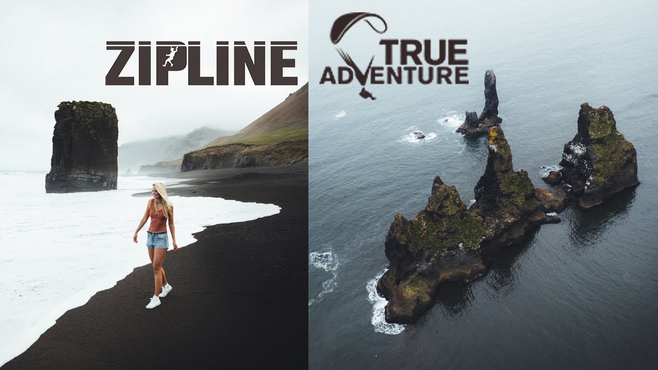 Paragliding and ZipLining in Iceland