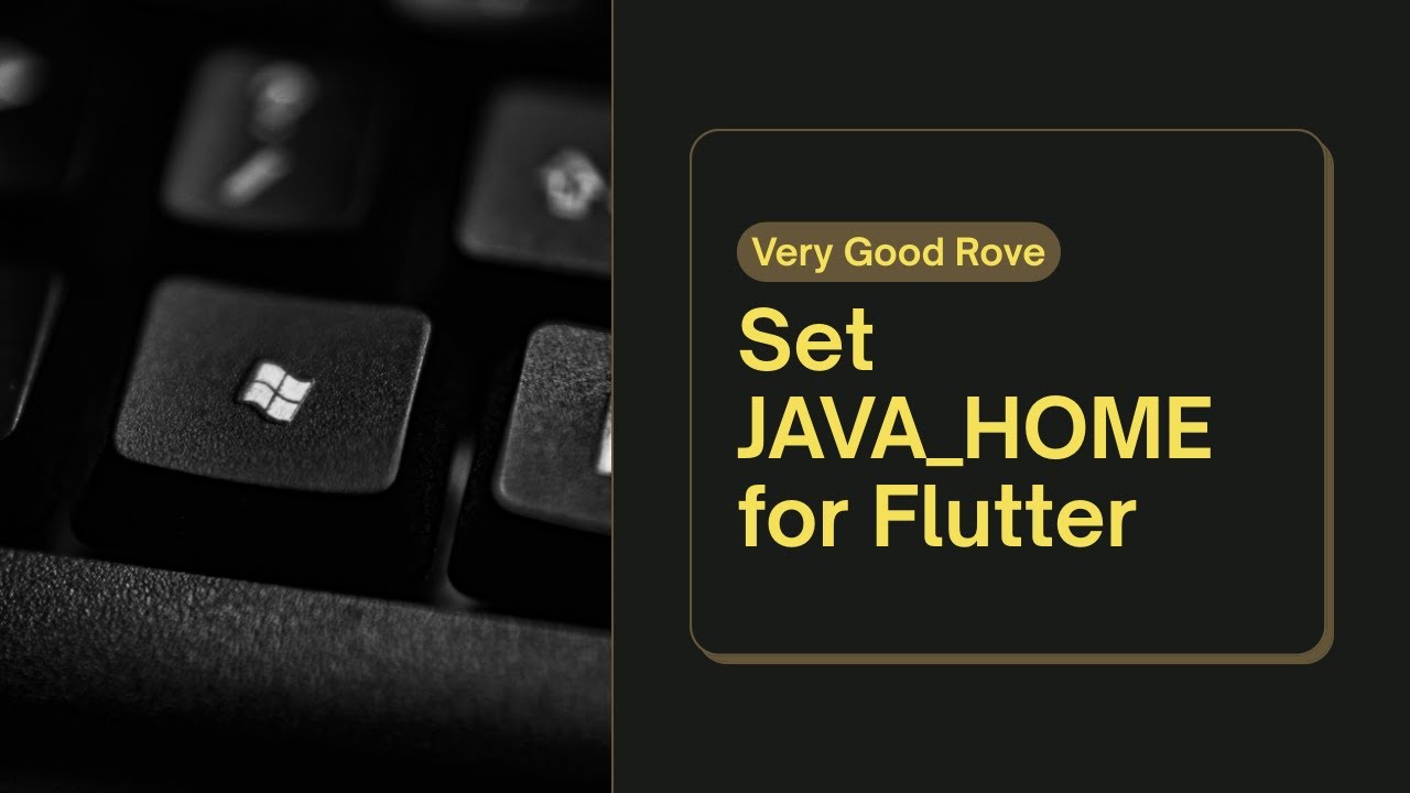 Set JAVA_HOME for Flutter Using Android Studio JDK (Windows Setup)