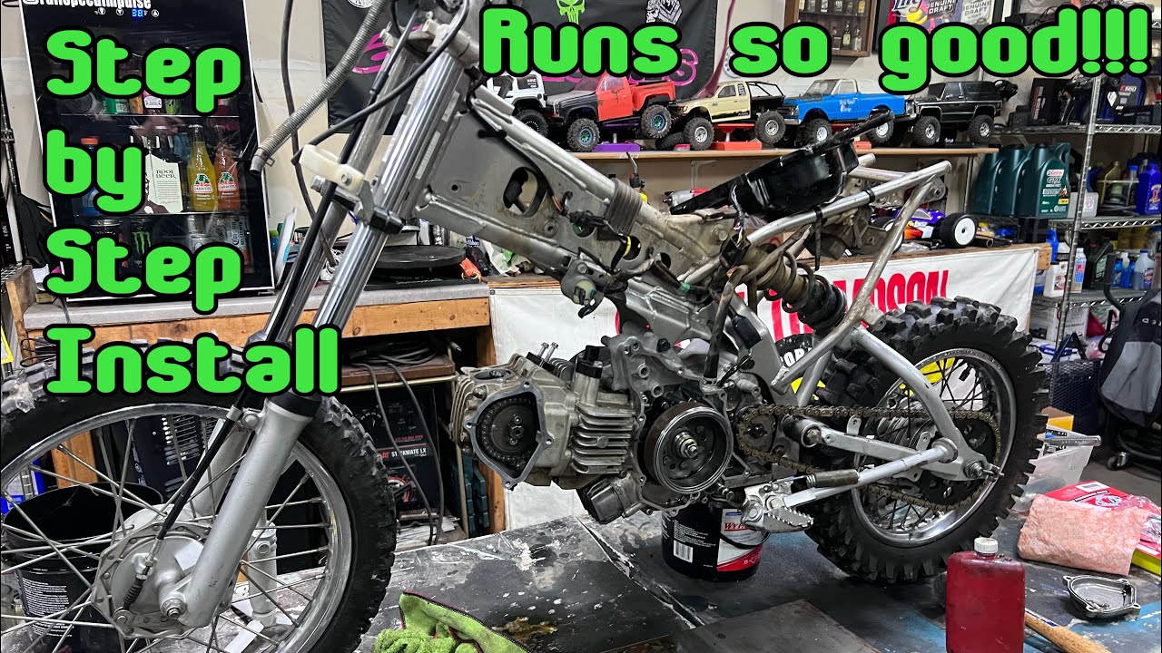 07 Klx110 Top End Rebuild-Budget pitbike rebuild(More compression and less smoke!!!)