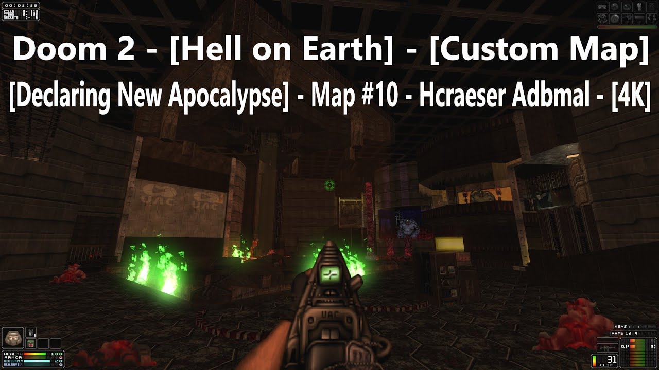 Project Brutality 3.0 - Doom 2 - [Declaring New Apocalypse] - Map #10 - Hcraeser Adbmal - [4K]