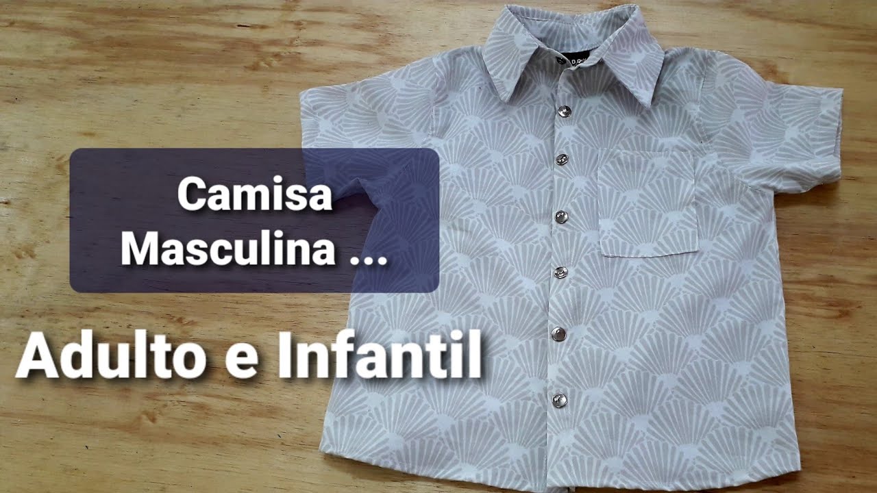 Como fazer camisa Social ...Corte e Costura fácil