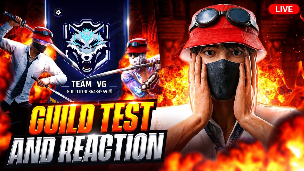 🔴TEAM VG  ~ Guild Test & Guild VS Guild Scrims !  #freefiremax #nonstopgaming #freefirelive