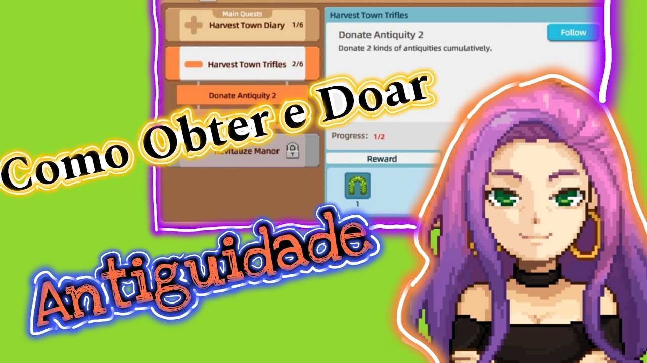 Harvest Town - Como obter antiguidades e doar para a escola