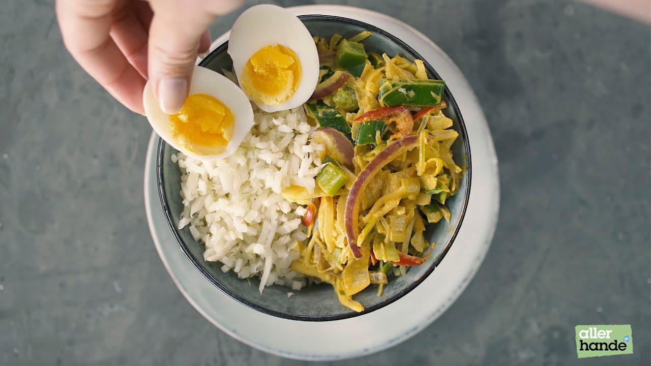 Wat eten we vandaag? Bloemkoolrijst met milde curry en groente - Allerhande