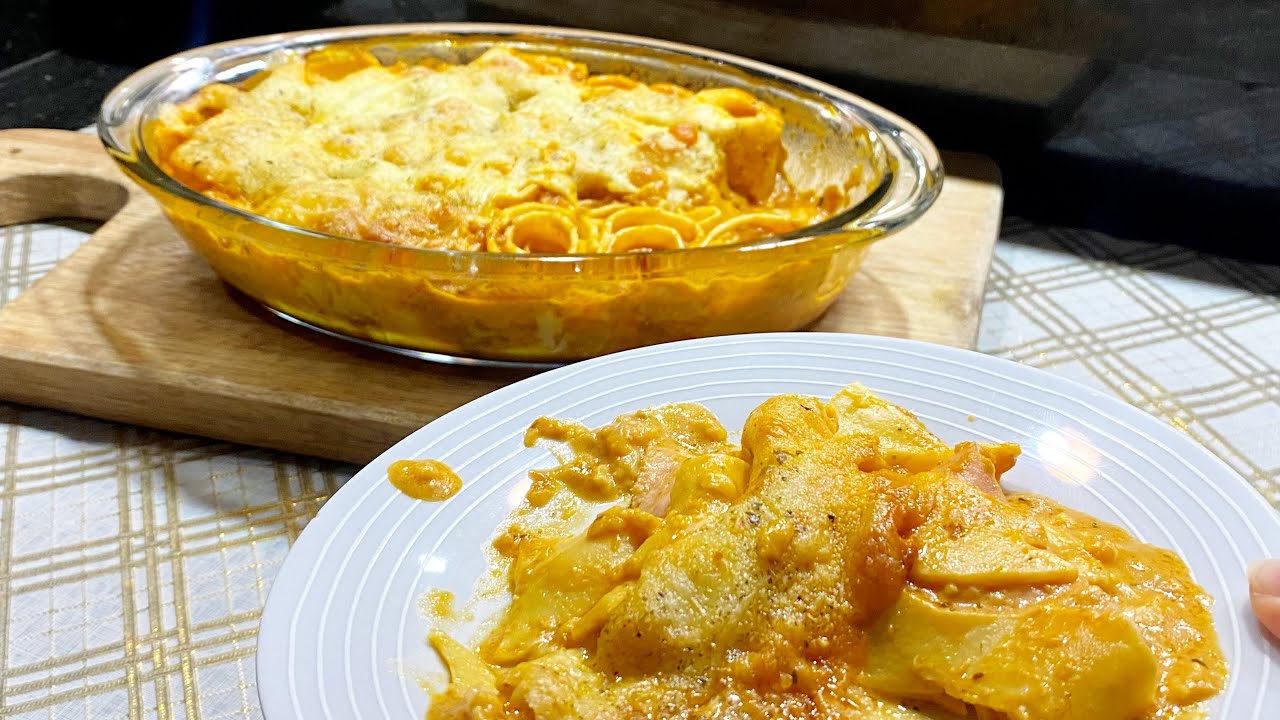 CANELONE DE PRESUNTO E QUEIJO: O almoço mais fácil e rápido do mundo! 🍝