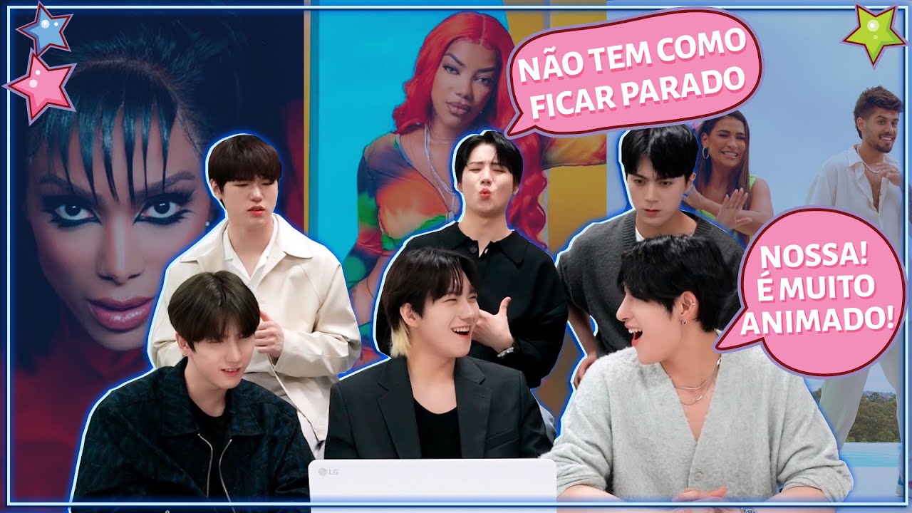 GRUPO DE KPOP REAGE A ANITTA, LUDMILLA, SIMONE & SIMARIA E ZÉ FELIPE (COM JUST B)