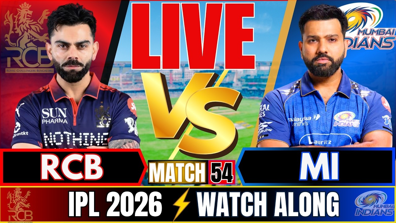 🔴IPL LIVE: RCB vs MI Live match Score, IPL 2026 Match Today | Bangalore vs Mumbai Live cricket match