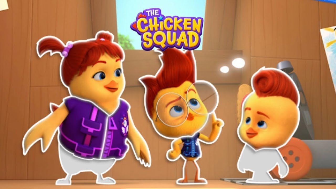 Куриный отряд — новая головоломка, сборные детали, 3 фигурки, оружие — Disney Junior