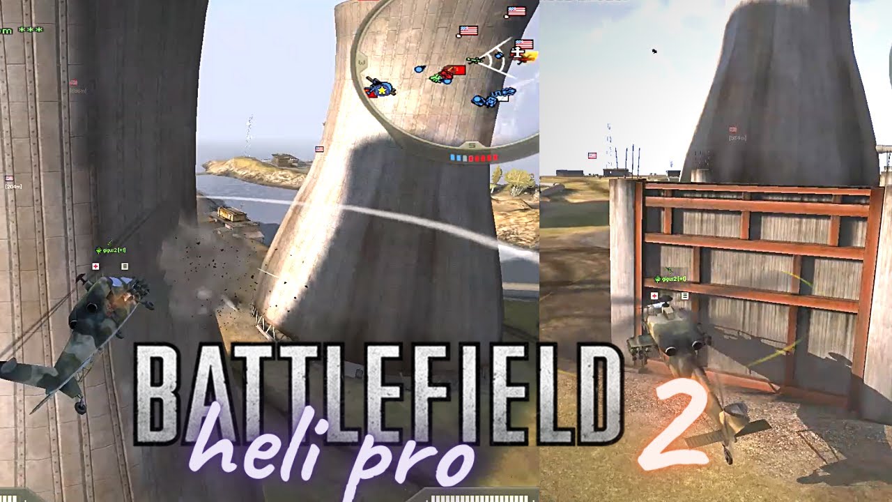 Battlefield 2 flying like a pro. Helicopter Gameplay (Dalian Plant + Kubra Dam)
