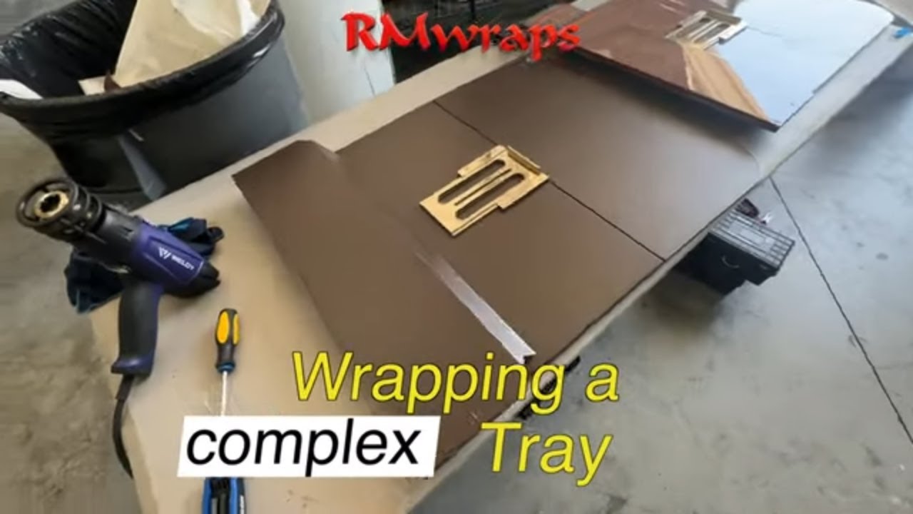 Transforming a Private Jet Tray with 3M Di-Noc Film | Expert Installation by Randy