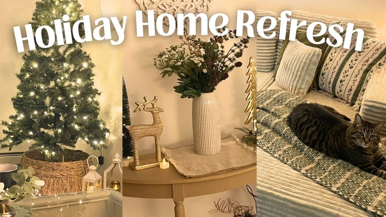 Уютное преображение гостиной к празднику 🎄, декорирование, рукоделие, шопинг