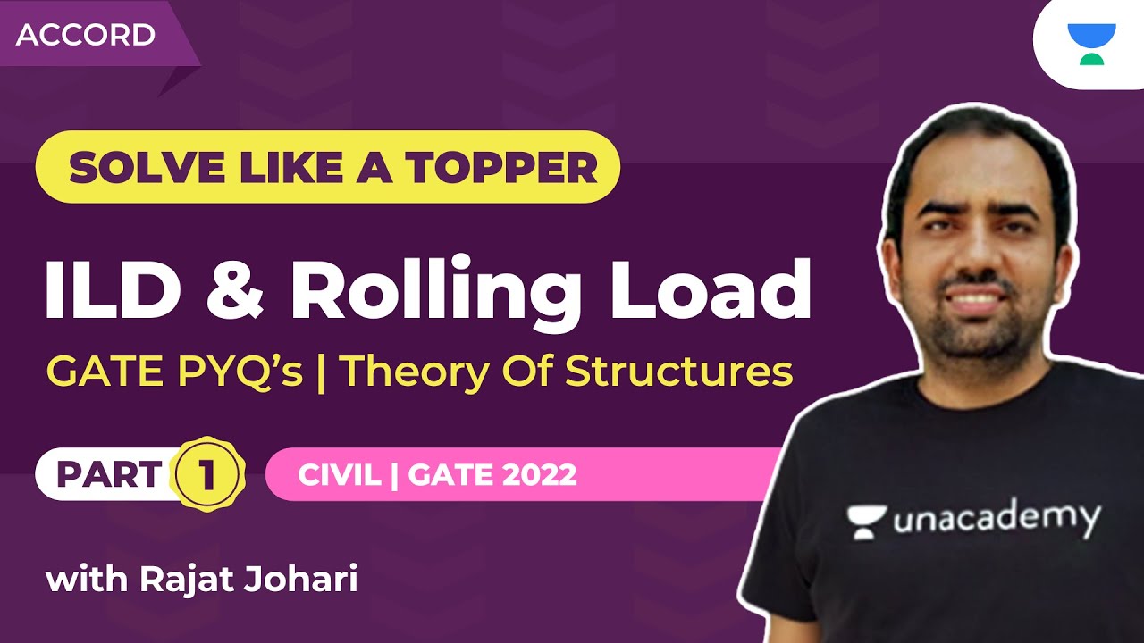ILD & Rolling Load Part-1 | Theory of Structures | GATE PYQ's | Rajat Johari | Unacademy Accord