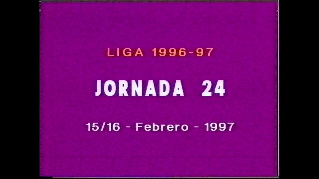 Goles Liga 1996-1997 Primera División Jornada 24