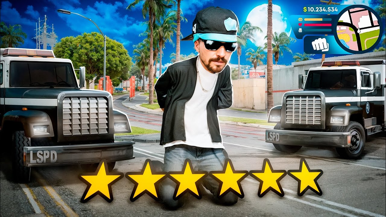 У МЕНЯ 6 ЗВЁЗД РОЗЫСКА НА ОНЛАЙН РП СКОЛЬКО Я ПРОДЕРЖУСЬ? 😂 GTA ONLINE RP SAMP