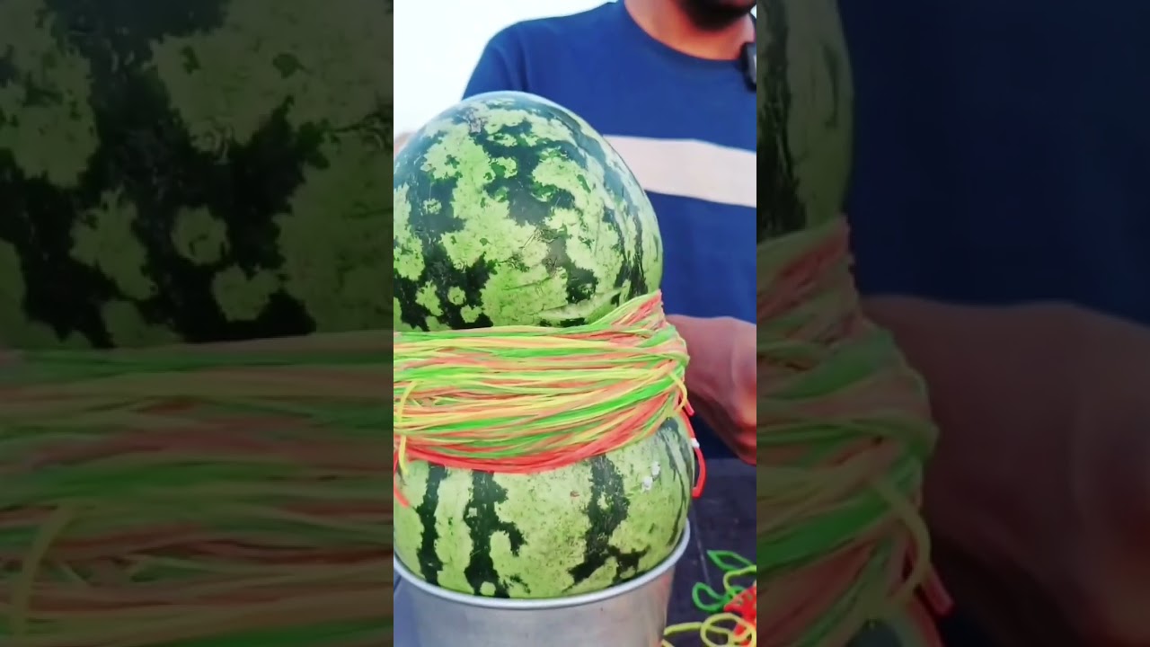 Rubber band Vs Watermelon