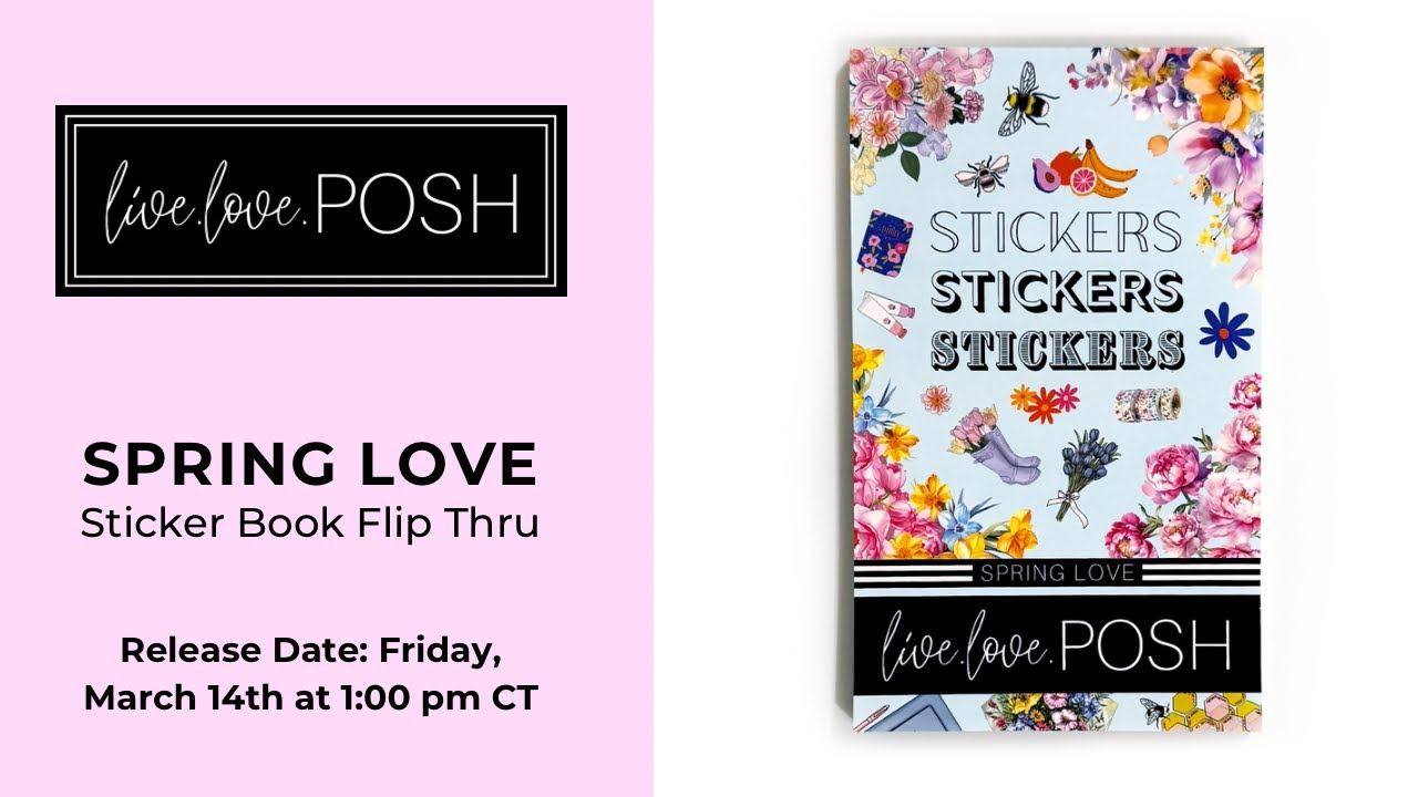 SPRING LIVE STICKER BOOK FLIP THROUGH