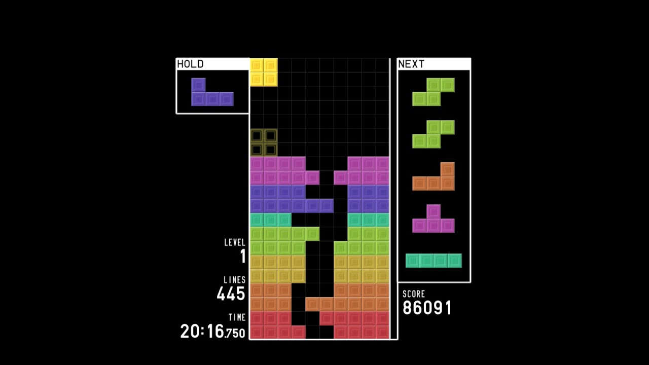 Rainbow stack in Tetr.io