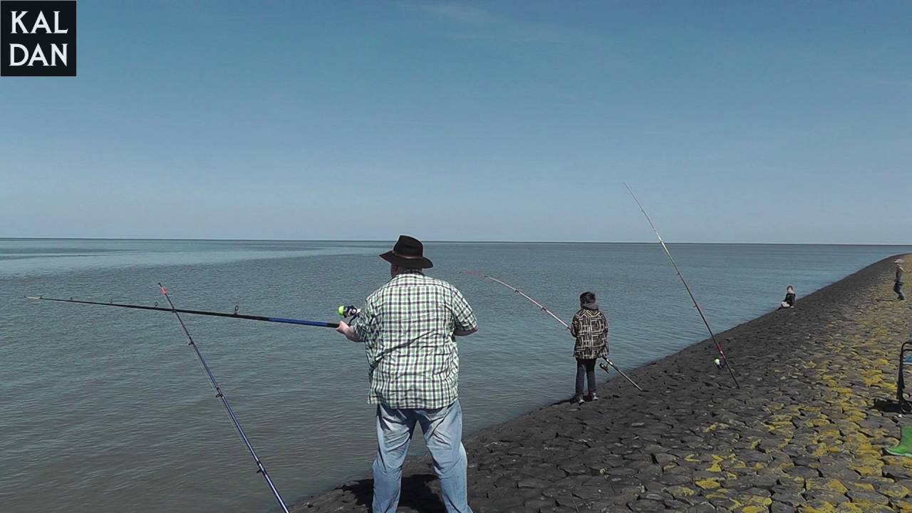 Angeln auf Plattfisch am Vatertag 2016 an der Nordseeküste - Teil2: das Angeln