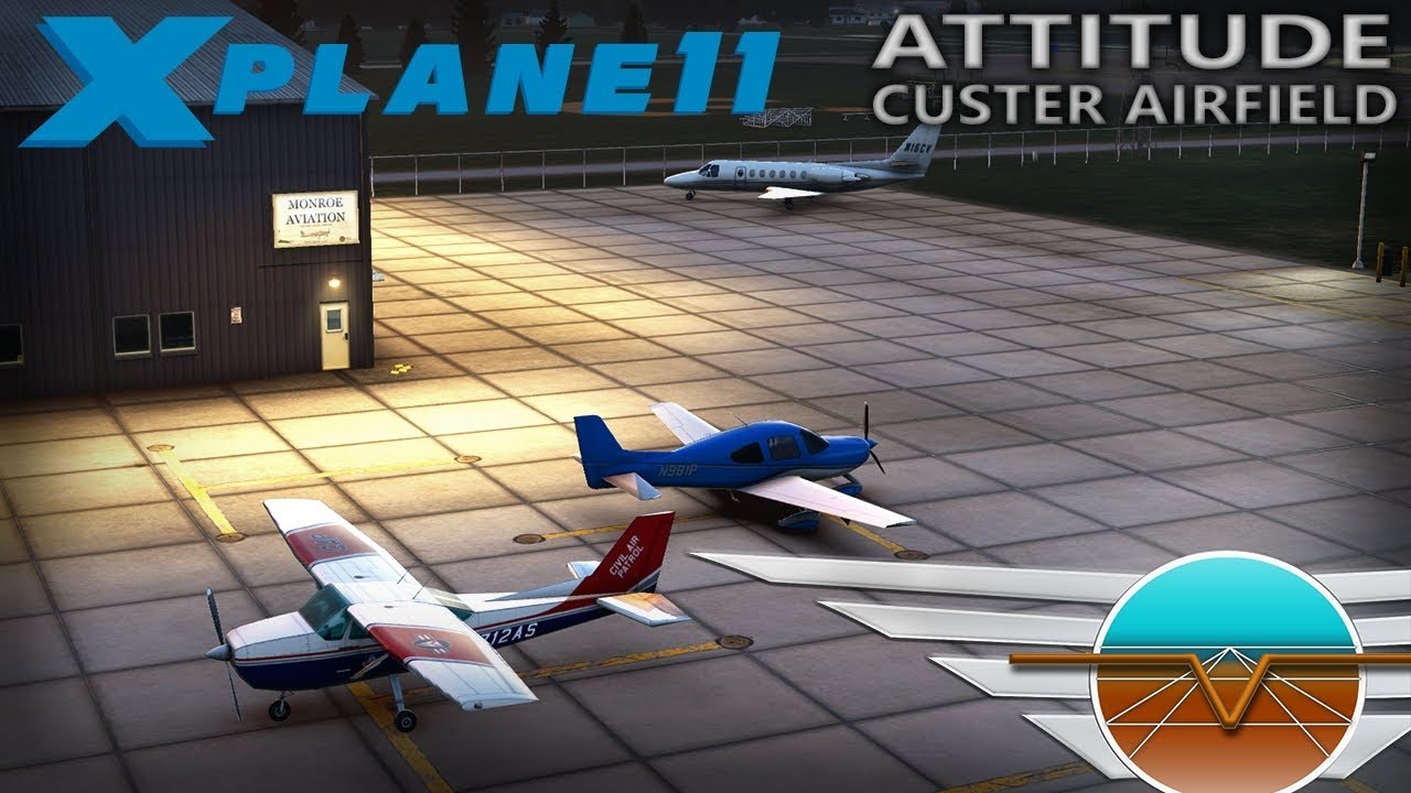 X Plane 11 - Attitude Simulations - Custer Airfield [KTTF]  - Official Promo