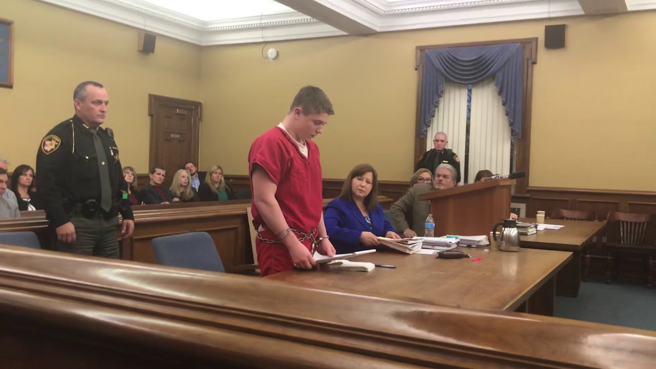 Gavon Ramsay speaks at his sentencing