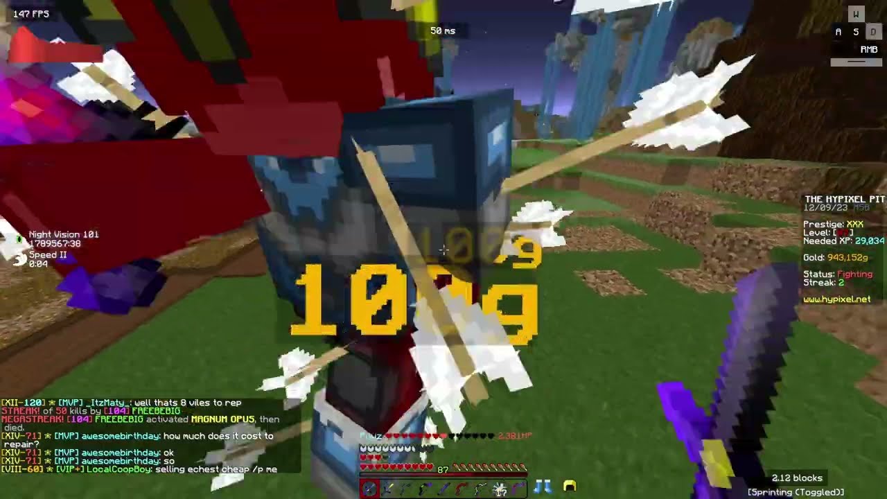 Hypixel Pit | Godset Battles | Hunting Montage | Funny Moments