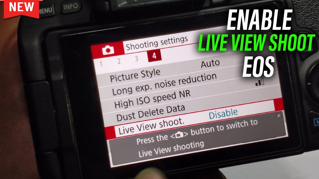 How to Enable Live View on CANON EOS Camera | Shoot Photos with Live View on Canon EOS