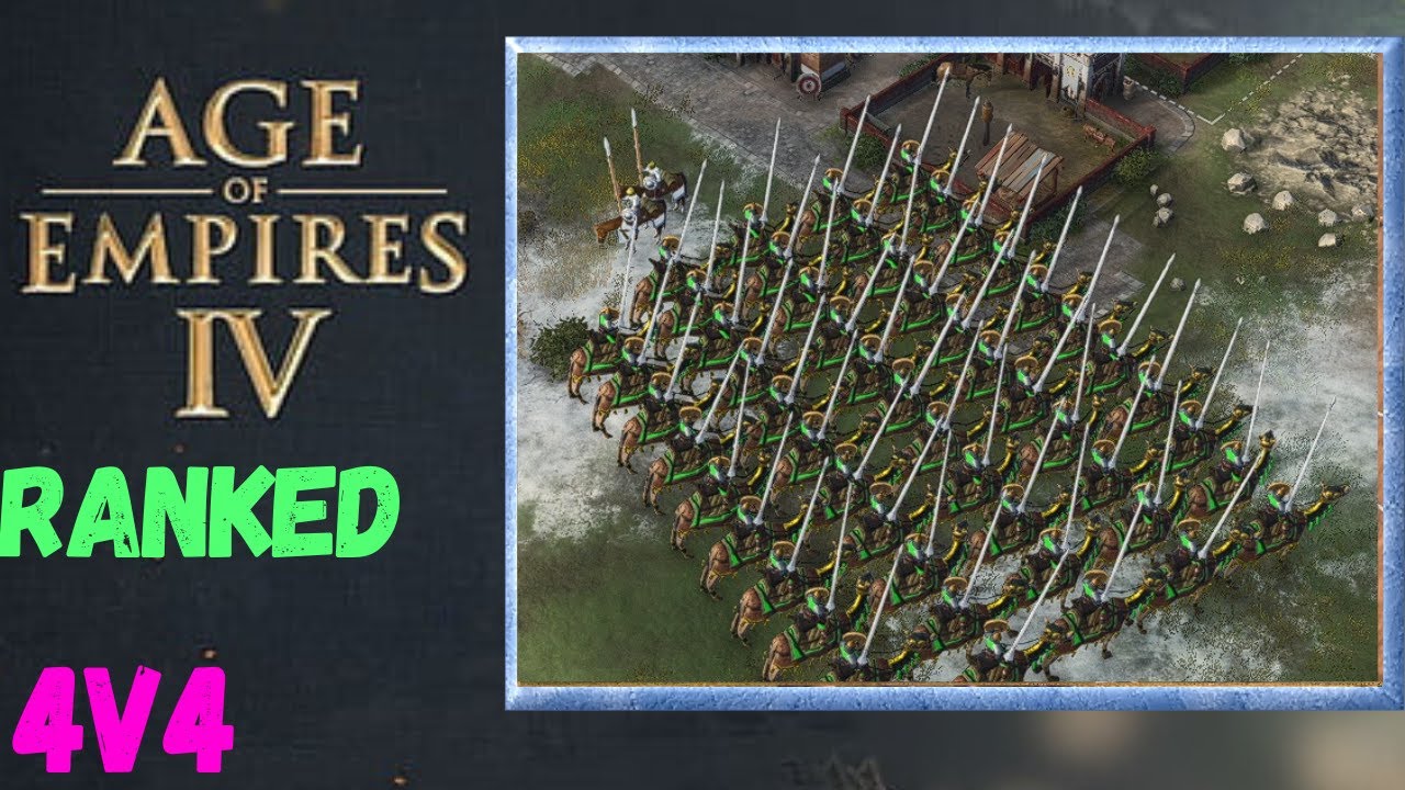 Age of Empires 4 4v4 Ayyubids Ranked #39 | No Commentary Multiplayer Gameplay #AoE4